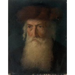 Portrait of a Rabbi by Lazar Krestin | Jewish Art Oil Painting Gallery
