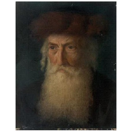 Portrait of a Rabbi by Lazar Krestin | Jewish Art Oil Painting Gallery