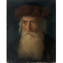 Portrait of a Rabbi by Lazar Krestin | Jewish Art Oil Painting Gallery