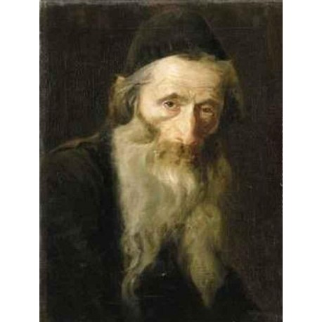 Portrait of an Elderly Jew by Lazar Krestin | Jewish Art Oil...