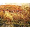 Apple Trees In Blossom by Claude Oscar Monet - Art gallery oil...