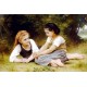 Les noisettes by William Adolphe Bouguereau - Art gallery oil painting reproductions