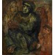 Gathering by Issachar Ber Ryback | Jewish Art Oil Painting Gallery