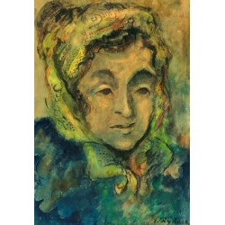 Female Figure by Issachar Ber Ryback Jewish Art Oil Painting Gallery