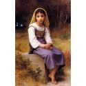 Meditation by William Adolphe Bouguereau -Art gallery oil painting...