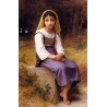 Meditation by William Adolphe Bouguereau -Art gallery oil painting...