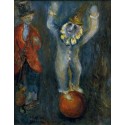 Clowns Equilibristes by Issachar Ber Ryback Jewish Art Oil...