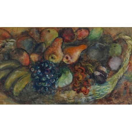 Fruit Basket by Issachar Ber Ryback Jewish Art Oil Painting Gallery