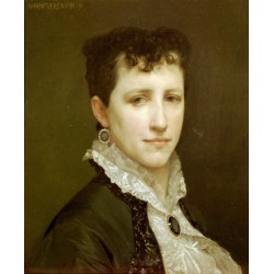 Portrait de Mademoiselle Elizabeth Gardner 1879 by William Adolphe Bouguereau - Art gallery oil painting reproductions