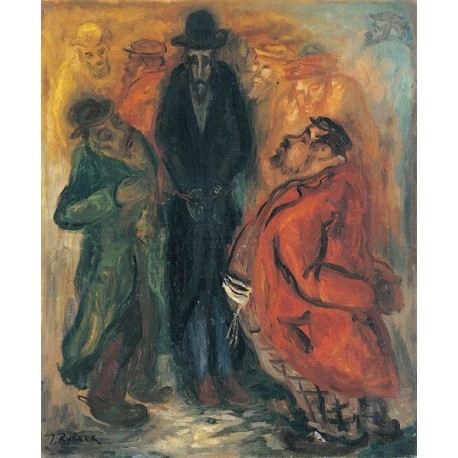 Jewish Talks by Issachar Ber Ryback Jewish Art Oil Painting Gallery