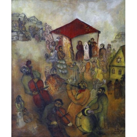 Jewish Wedding by Issachar Ber Ryback Jewish Art Oil Painting Gallery