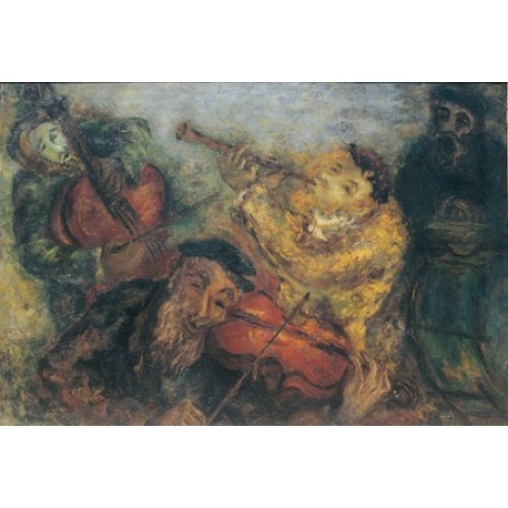 Musicians by Issachar Ber Ryback Jewish Art Oil Painting Gallery