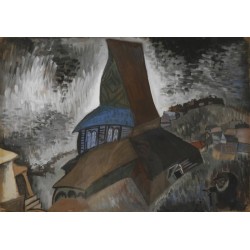 Old Synagogue by Issachar Ber Ryback Jewish Art Oil Painting Gallery