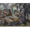 Small Town after the Pogrom by Issachar Ber Ryback Jewish Art Oil...