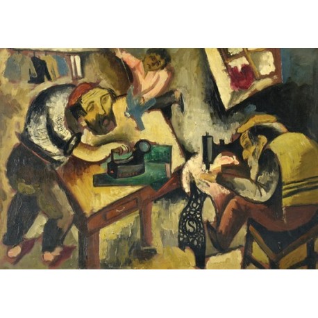 Tailors by Issachar Ber Ryback Jewish Art Oil Painting Gallery