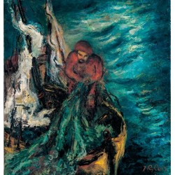 The Fisherman by Issachar Ber Ryback Jewish Art Oil Painting Gallery