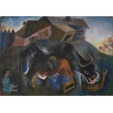 The Milker by Issachar Ber Ryback Jewish Art Oil Painting Gallery