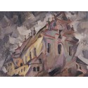 The Synagogue in Shiklov by Issachar Ber Ryback Jewish Art Oil...