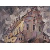 The Synagogue in Shiklov by Issachar Ber Ryback Jewish Art Oil...