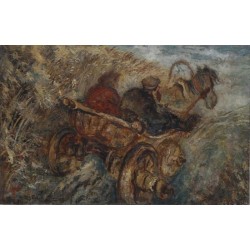 Two on the Carriage by Issachar Ber Ryback Jewish Art Oil Painting Gallery
