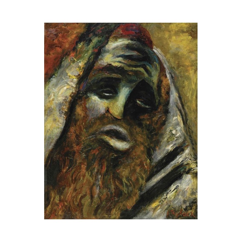 Rabbi by Issachar Ber Ryback oil painting jewish art oil painting gallery