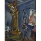 Wall Clock by Issachar Ber Ryback Jewish Art Oil Painting Gallery