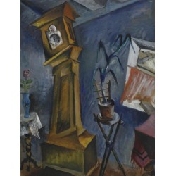 Wall Clock by Issachar Ber Ryback Jewish Art Oil Painting Gallery
