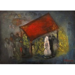 Wedding by Issachar Ber Ryback Jewish Art Oil Painting Gallery