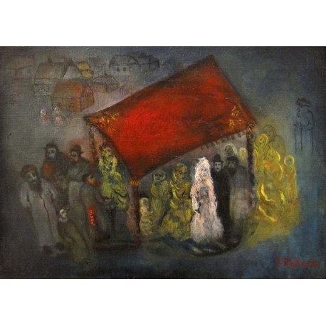 Wedding by Issachar Ber Ryback Jewish Art Oil Painting Gallery