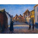 Ray of Sunlight in the Street of Brugge, 1920 by Artur Markowicz...