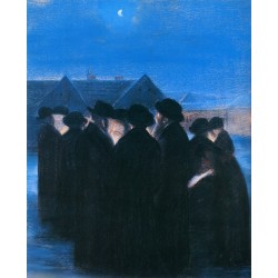 Dedication of the New Moon, 1933 by Artur Markowicz -Jewish Art...