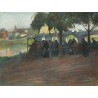 Fish Market Vistula by Artur Markowicz -Jewish Art Oil Painting...