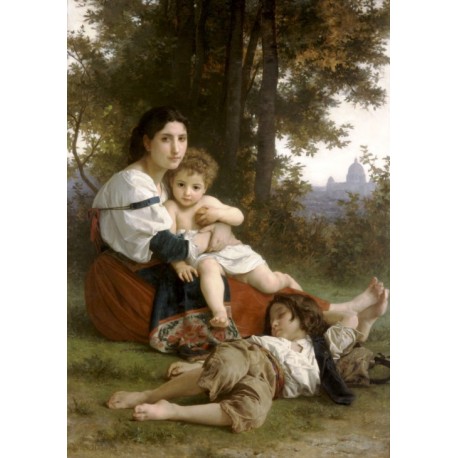 Rest 1879 by William Adolphe Bouguereau Art gallery oil painting...