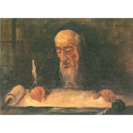 Pisarz Tory by Artur Markowicz -Jewish Art Oil Painting Gallery