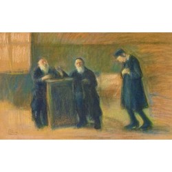 Rabbis by Artur Markowicz -Jewish Art Oil Painting Gallery