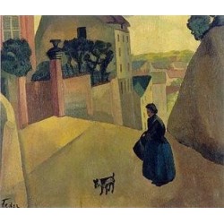 School of Paris by Adolphe Feder - Jewish Art Oil Painting Gallery