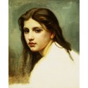 Study of a Girls Head by William Adolphe Bouguereau - Art gallery...