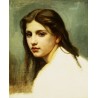 Study of a Girls Head by William Adolphe Bouguereau - Art gallery...