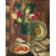 Still LIfe with Flowers and Fruits by Adolphe Feder - Jewish Art Oil Painting Gallery