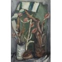 Still Life with Flowers by Adolphe Feder - Jewish Art Oil Painting...