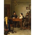 Commercial Instruction by Isidor Kaufmann - Jewish Art Oil...