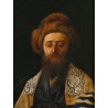 Portrait of a Rabbi with Tallit by Isidor Kaufmann - Jewish Art Oil Painting Gallery