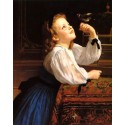 The Pet Bird by William Adolphe Bouguereau - Art gallery oil...
