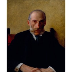 Portrait of Isidor Gewitsch by Isidor Kaufmann - Jewish Art Oil...