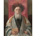 Portrait of a Rabbi by Isidor Kaufmann - Jewish Art Oil Painting...
