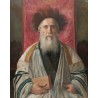 Portrait of a Rabbi by Isidor Kaufmann - Jewish Art Oil Painting...