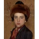 Portrait of a Jewish Boy by Isidor Kaufmann - Jewish Art Oil Painting Gallery