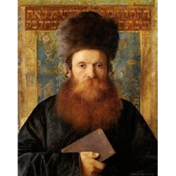 Portrait of a Rabbi III by Isidor Kaufmann - Jewish Art Oil...