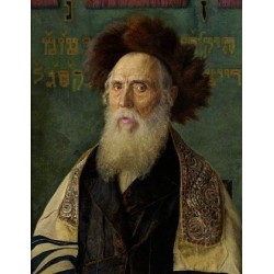 Portrait of a Rabbi With Fur Hat by Isidor Kaufmann - Jewish Art Oil Painting Gallery