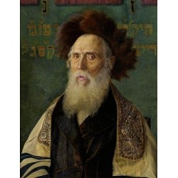 Portrait of a Rabbi With Fur Hat by Isidor Kaufmann - Jewish Art...